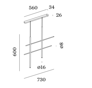 Net 2.0 hanglamp Wever &amp; Ducre 