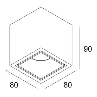 Boxy L+ 92733 DIM8 IP53 opbouwspot Deltalight