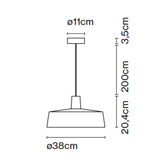 Soho 38 led hanglamp Marset