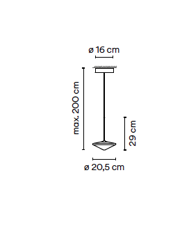 Tempo 5774 led hanglamp Vibia 