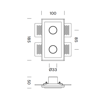 Tiny Ghost inbouwspot Olev