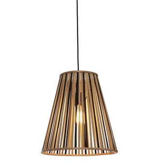 Merapi tapered L black/natural hanglamp Good &amp; Mojo 