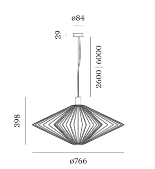 Wiro diamond 2.0 hanglamp Wever &amp; Ducre 