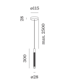 Trace suspended 1.1 led hanglamp Wever &amp; Ducre 