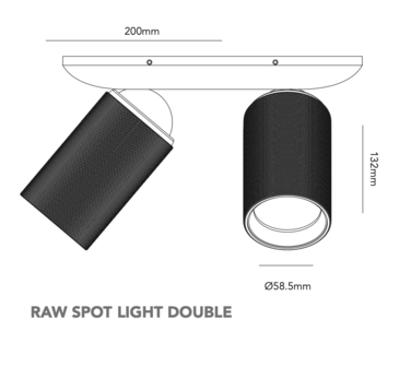 Raw 1 opbouwspot Light Point