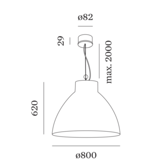 Bishop 8.0 hanglamp Wever &amp; Ducre 