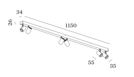 Ceno surface 6.0 led opbouwspot Wever &amp; Ducre 