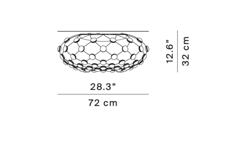 Mesh D86pln plafondlamp Luceplan 