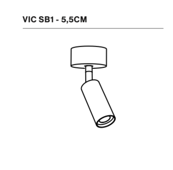 Nosta Vic&nbsp;SB1 5,5 cm&nbsp;opbouwspot