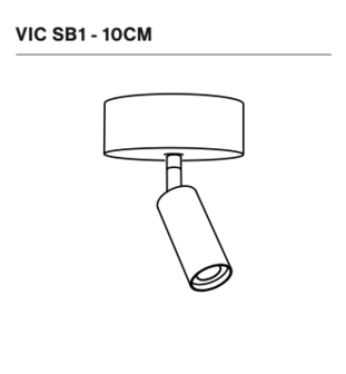 Nosta Vic&nbsp;SB1 10 cm&nbsp;opbouwspot