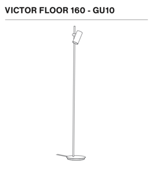 Nosta Victor Floor 160 cm&nbsp;GU10 vloerlamp