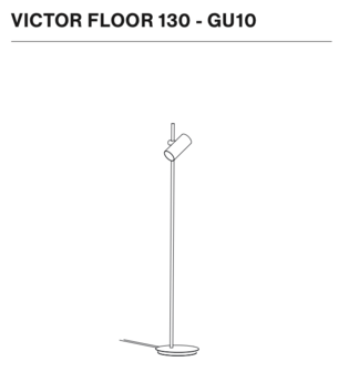 Nosta Victor Floor 130 cm&nbsp;GU10 vloerlamp