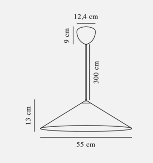 Hill &oslash;55 White hanglamp Nordlux