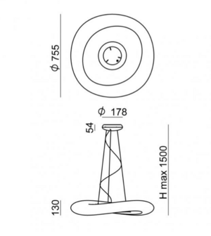 Mr Mango &oslash;76 cm hanglamp Stilnovo