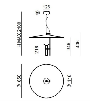 Luna hanglamp Stilnovo