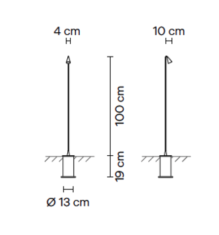 Brisa 4630 outdoor vloerlamp Vibia  