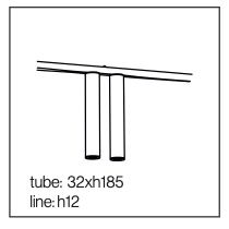 Twins Lines 120-L hanglamp TossB 