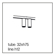 Twins Lines 180-S hanglamp TossB 