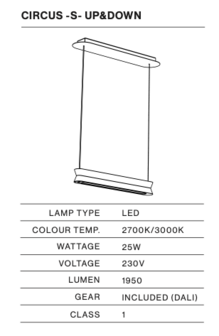 Circus S up &amp; down hanglamp TossB 