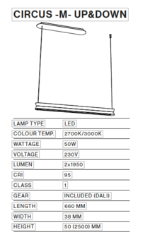 Circus M up &amp; down hanglamp TossB 