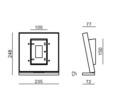 Inbilico wandlamp Stilnovo