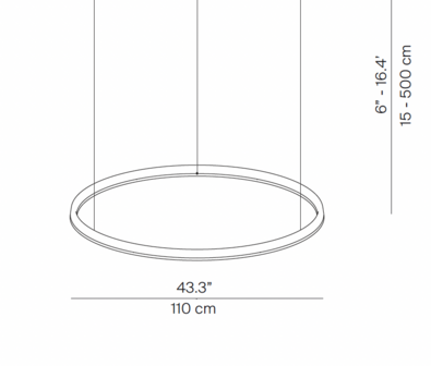 Compendium Circle &Oslash; 110 cm&nbsp;hanglamp Luceplan 