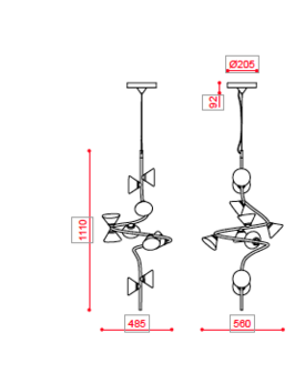 565.22m Linfa hanglamp Tooy