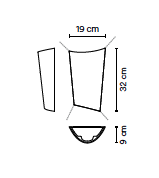 Break Plus 4118 outdoor wandlamp Vibia 