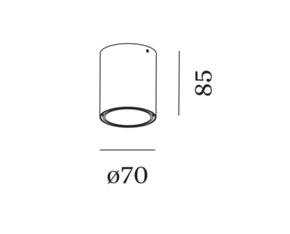 Ray mini 1.0 led opbouwspot Wever &amp; Ducre 