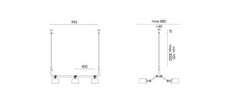 Bolt 6-Pack hanglamp Tonone 