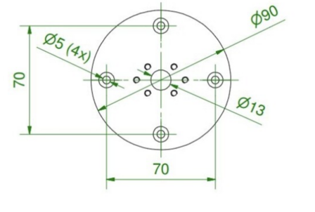 Nomad baseflange afdekplaat - Modular 