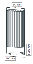 Amid 106 F2 outdoor vloerlamp Milan