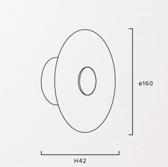 Ombra &empty; 16&nbsp;cm wandlamp Elys