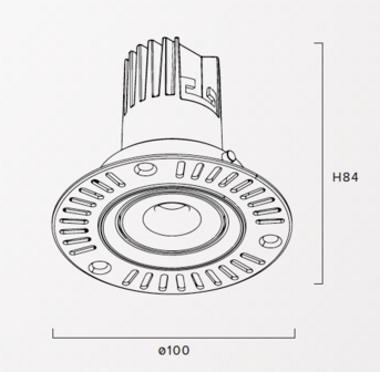 Eterna12 ADJ Curved Trimless inbouwspot Elys