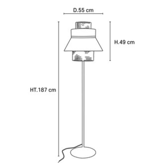 Singapour 187 cm outdoor vloerlamp Market Set