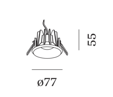 Taio round led IP65 outdoor inbouwspot Wever &amp; Ducre 