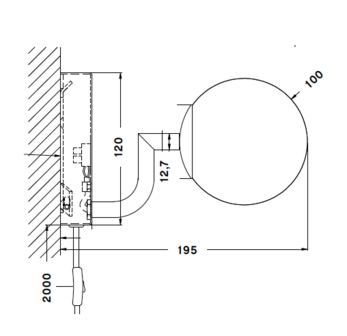 Mobil 12 wandlamp Pholc