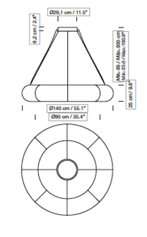 Teki&ograve; Circular P8 hanglamp Santa &amp; Cole 