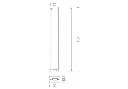 Logo led vloerlamp Nemo Lighting 