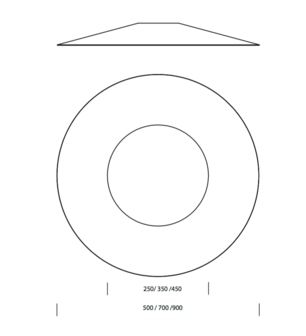 Conical 50 dim wandlamp TossB 