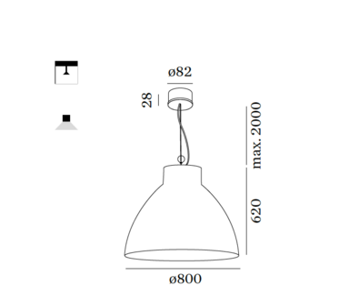 Bishop 8.0 hanglamp Wever &amp; Ducre 