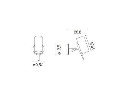 Scantling a wandlamp Marset