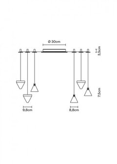 Tripla 6 hanglamp Fabbian 