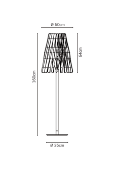 Stick f23 c02 vloerlamp Fabbian