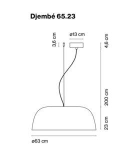 Djemb&eacute; 65.23 hanglamp Marset