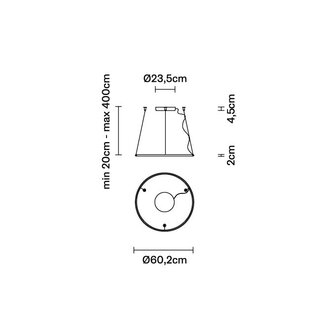 Olympic F45 &Oslash; 60,2 cm hanglamp Fabbian 