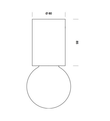 Rozetta s plafondlamp TossB 