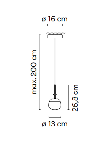 Tempo 5772 led hanglamp Vibia 