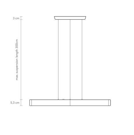 Y Model Cordless Ø 80 cm hanglamp Anour