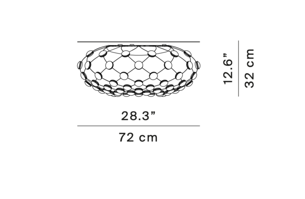 Mesh D86pln plafondlamp Luceplan 